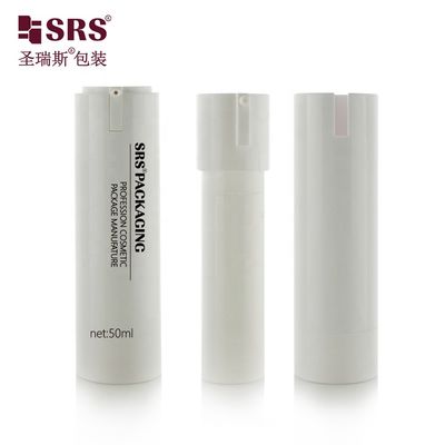 खरीदें 15ml 30ml 50ml AS+PP Refillable Airless Pump Bottle for Cosmetic Serum ऑनलाइन निर्माण