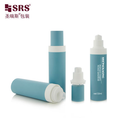 खरीदें 50ml 100ml PP Airless Serum Bottle Custom Color Refillable ऑनलाइन निर्माण