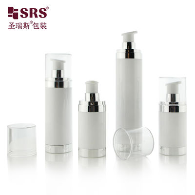 खरीदें Refillable 15ml 30ml 50ml AS+PP Airless Pump Bottle for Cosmetics ऑनलाइन निर्माण