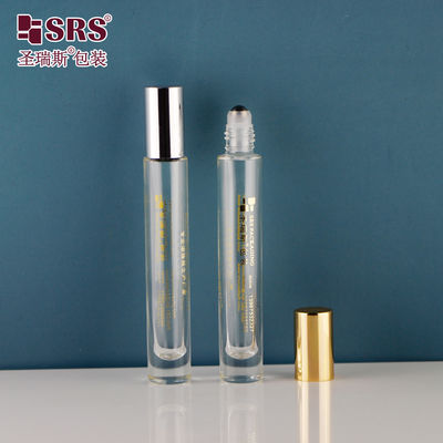 खरीदें Customized 10ml Thick Glass Roll On Bottle with Screw Cap for Essential Oil and Perfume ऑनलाइन निर्माण