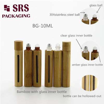 खरीदें SRS असली बांस कॉस्मेटिक परफ्यूम ग्लास रोल ऑन बोतल 8ml 10ml 15ml ऑनलाइन निर्माण