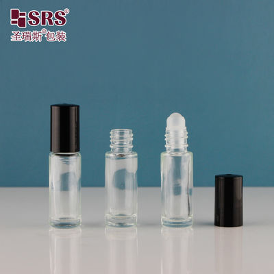 स्किनकेयर और परफ्यूम के लिए अनुकूलित वॉल ग्लास रोलर बोतलें 4ml 5ml 8ml 10ml