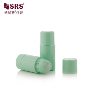 RPPE ((P) 50ML ग्रीन रिफिल करने योग्य रोलर बोतल खाली अंडरआर्म्स डिओडोरेंट तरल के लिए