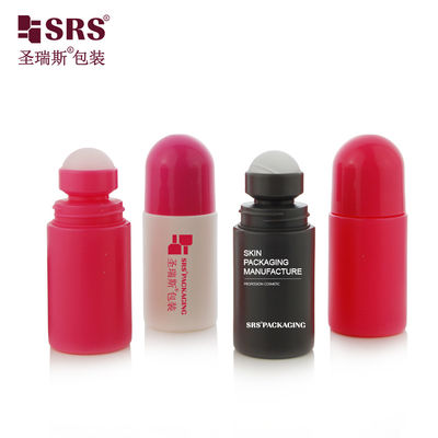 RPPC-60ml 2oz गर्मी घटानेवाला जेल के लिए पुनर्नवीनीकरण प्लास्टिक रोलर बॉल कंटेनर