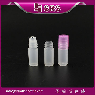 अनुकूलन योग्य रंगों के साथ रंगीन आरपीपी 3ml मिनी रोल ऑन बोतल
