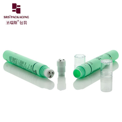 कॉस्मेटिक पीई रोल ऑन ट्यूब ग्रीन D19mm 20ml सिल्कस्क्रीन प्रिंटिंग के साथ