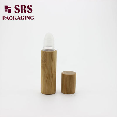 SRS 10ml असली बांस प्लास्टिक की बोतल पर प्लास्टिक की गेंद के साथ रोल