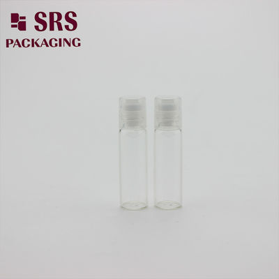 SRS प्लास्टिक के ढक्कन के साथ बोतल पर 5ml स्पष्ट रंग का थोक ग्लास रोल