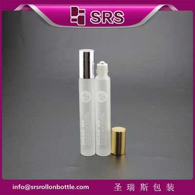 एसआरएस लक्जरी खाली 10ml फ्रॉस्ट ग्लास रोलर बॉल बोतल परफ्यूम के लिए