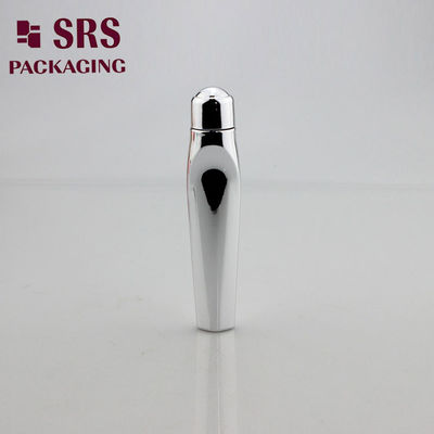 SRS पैकेजिंग खाली प्लास्टिक चांदी रंग 15ml PETG रोल बोतल पर