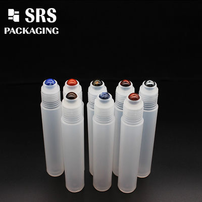 रंगीन रोलर बॉल के साथ SRS खाली कॉस्मेटिक 15ml प्लास्टिक की बोतल