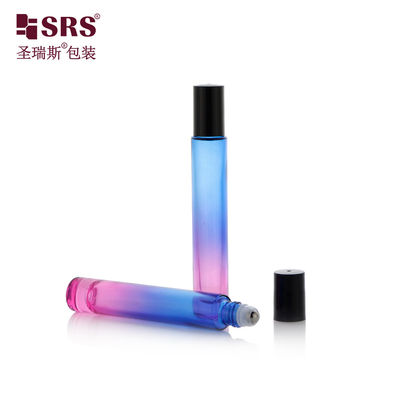 GB1-15ml गंध आवश्यक तेल और अधिक के लिए 304 स्टेनलेस स्टील गेंद के साथ बोतल पर मोटी दीवार का ग्लास रोल