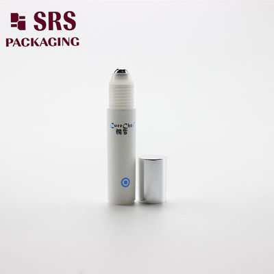 SRS खाली कॉस्मेटिक 5ml सफेद प्लास्टिक आँख क्रीम रोलर बॉल बोतल
