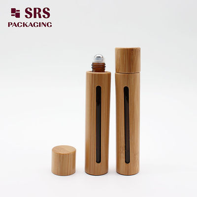 प्राकृतिक रंग बांस इत्र एम्बर ग्लास रोल पर बोतल 10ml