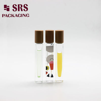 SRS खाली कस्टम ग्लास रोल ऑन बोतल 10ml के साथ स्क्वायर आकार मोटी दीवार