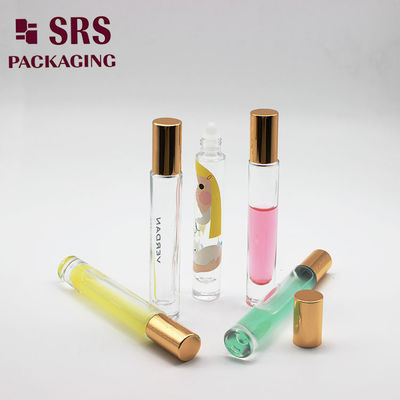 SRS मोटी दीवार खाली ग्लास रोलर बॉल बोतल गोल आकार 10ml
