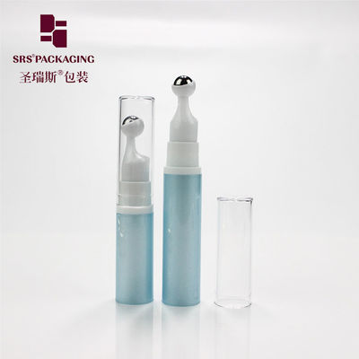 थोक सौंदर्य प्रसाधन खाली प्लास्टिक 10ml 15ml क्रीम के लिए हवा रहित 12ml रोलर बोतल