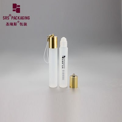 हुक के साथ खाली मिनी 8ml फ्रॉस्ट आंख क्रीम प्लास्टिक रोलर बॉल बोतल